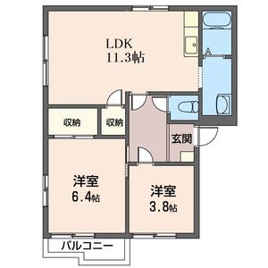 グリーンハイツ蔵波Ｂ 101号室