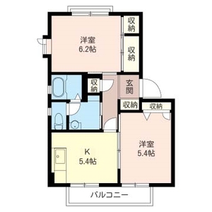 クレストコートＤ 202号室