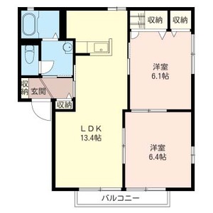 エルメスひたち野Ｃ 102号室