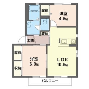 ウィンズ守谷　Ｄ 201号室