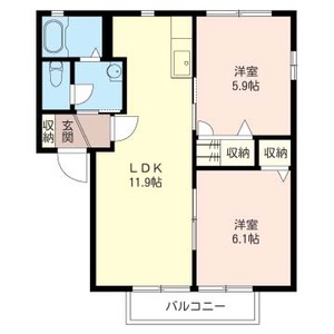 グリーンコートＢ 201号室