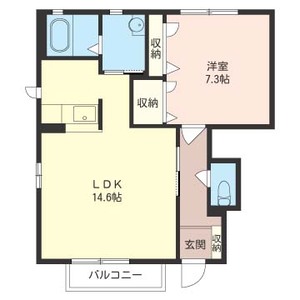 フラットツイン　Ｄ 101号室
