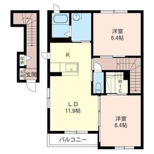 クレールブレジオ　Ａ 201号室