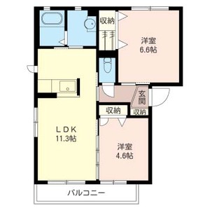 ヴィラ　エクレール　Ｂ 201号室