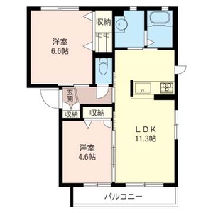 ウッドビレッジＡ 202号室