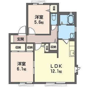 リヴェールⅡ　Ｅ 102号室