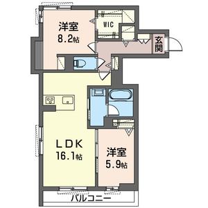 ラヴォラーレ301号室_間取り画像