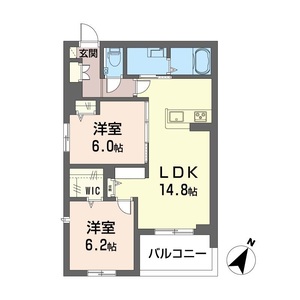 シャーメゾン天久保 206号室