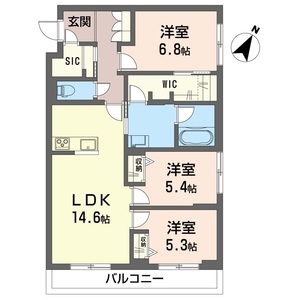 ＬＹＮＮ竹園 205号室