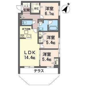 ＬＹＮＮ竹園 101号室