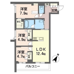ＬＹＮＮ竹園 402号室