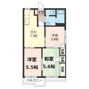 カサベルデ・宗Ⅱ 202号室