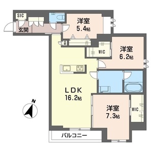 アティチュード205号室_間取り画像