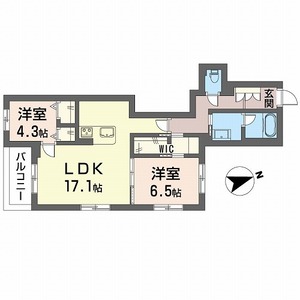 トゥージュール205号室_間取り画像