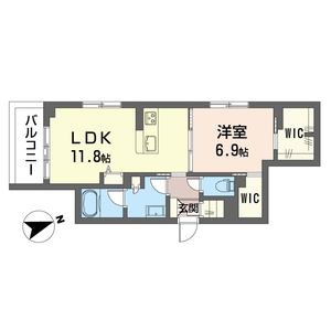 トゥージュール207号室_間取り画像