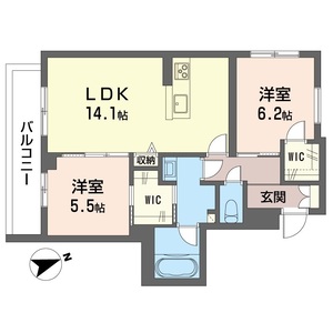 ル　コルヌイエ 203号室