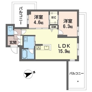 ル　コルヌイエ 405号室