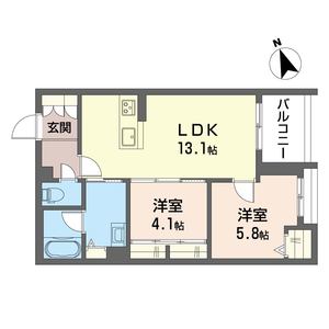 ベンディシオン市川 201号室
