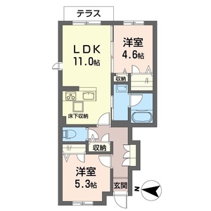 ヒルズ・カエモンＢ 101号室