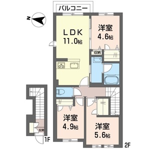 ヒルズ・カエモンＢ 201号室