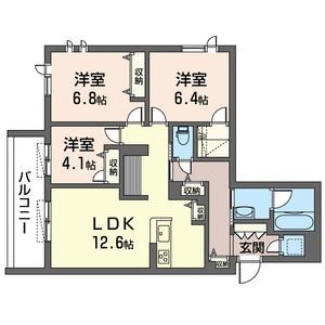 トラストメゾン花長 206号室