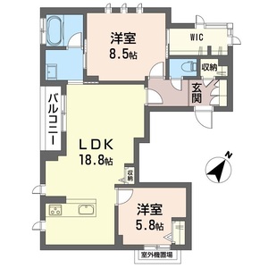 リ・オリエンス301号室_間取り画像