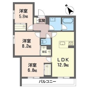 トラストメゾンしらぎく 302号室