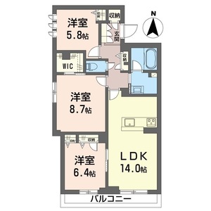 トラストメゾン白木蓮Ⅰ 205号室