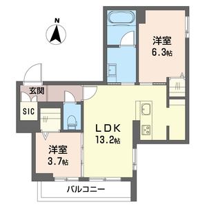 シャーメゾン小仲台 203号室