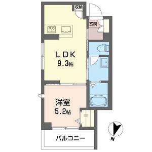 グランドソレイユＳＯＧＡ 206号室