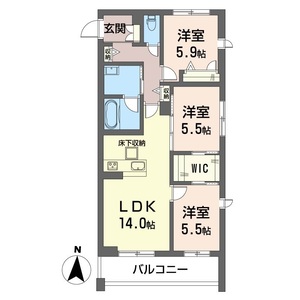シャーメゾンさくら 106号室
