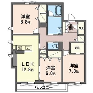 大新ヒルズ中道北Ⅱ 303号室
