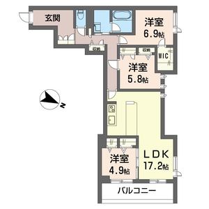 シャーメゾンサウス 401号室