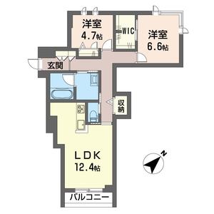 ヴェル・クレージュ 206号室