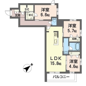 ウィズプラス松戸306号室_間取り画像