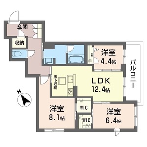 シャーメゾン流山103号室_間取り画像