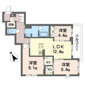 シャーメゾン流山303号室_間取り画像