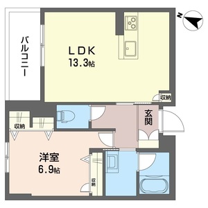 ラ　グリシーヌⅢ 205号室