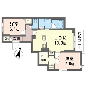 クレスティークⅠ 201号室