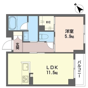 グラディエント若葉 203号室
