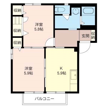 ディアス諏訪　Ａ 201号-14