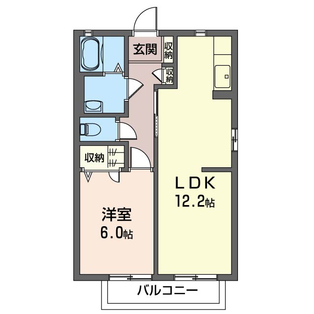 グリーンハイツ利　壱番館101-2