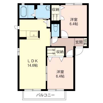 レノンパレスＢ棟201-2