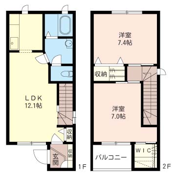 プリマ請西Ｗ棟102-2
