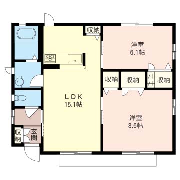 中尾貸家住宅Ａ 101号-5