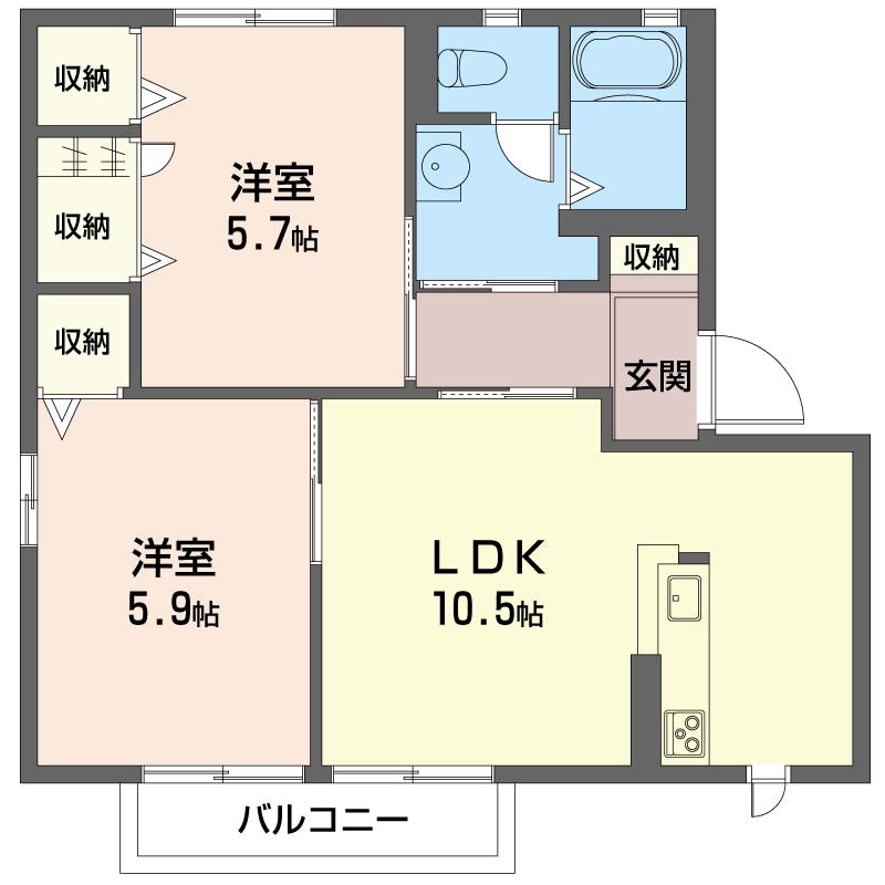 メープルタウン・ウエストＣ 201号-14