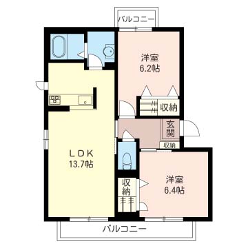 ヴィラ・イーストＢ302-2