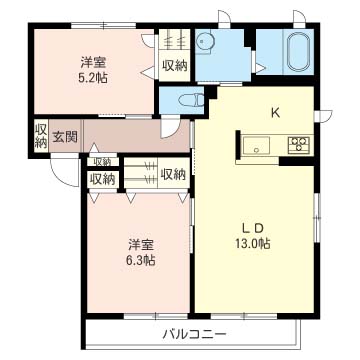 アルトほたる野Ａ棟102-2