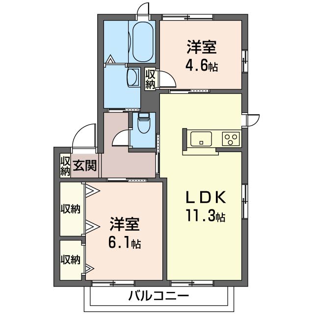 フランボワーズ請西東Ａ棟 201号-16