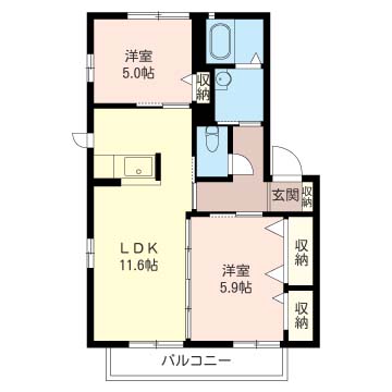 フェリーチェ　Ⅱ番館202-2